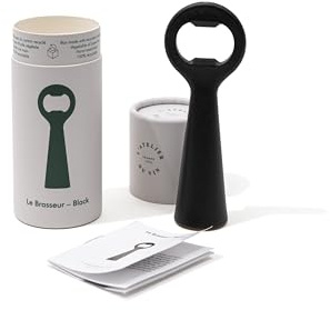 L'ATELIER du VIN Le Brasseur – Black – Klassischer Flaschenöffner mit angenehmem Griff