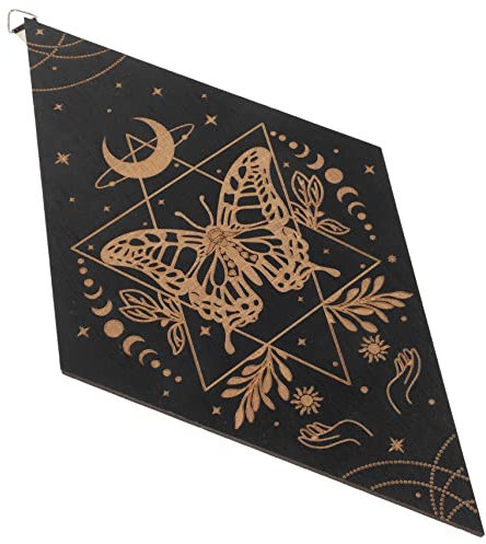 BCOATH Decorazioni in Legno Da Appendere Alla Parete Per Yoga Decorazioni Da Parete Per Interni in Legno Ciondoli Scene