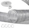 VEVOR Tubo Flessibile Raccolta Polvere Lunghezza 6100mm Tubo Flessibile Trasparente Antiforatura in PVC Bobina di Filo in Acciaio al Carbonio per Troncatrice da Tavolo, Troncatrice a Nastro, Pialla