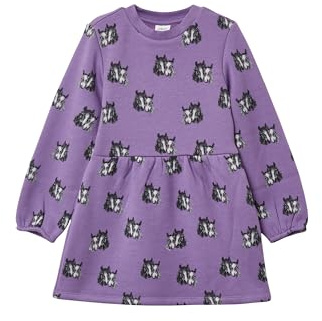 s.Oliver Thermofleece-Kleid mit All-Over-Print