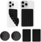 TTPSRY 4 Pezzi Ventosa per Telefono in Silicone Supporto Antiscivolo per Cellulare Ventosa Auto Compatibile con Custodie iPhone e Android Supporto Hands Free per Selfie e Video (Nero)