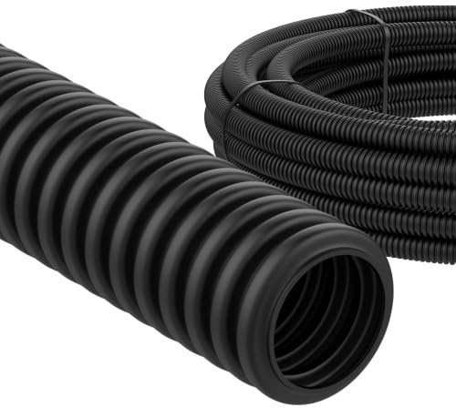 ViD® flexibles Leerrohr M25 für Elektroinstallation | Wellrohr 50 Meter | 750N, 2J, -5°C / +60°C | schwarz