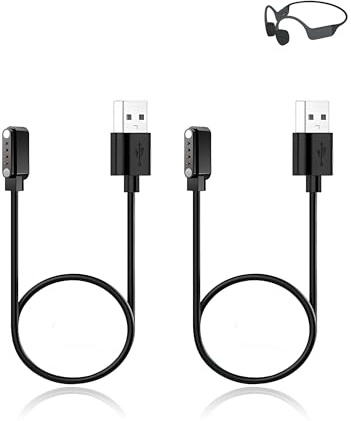 (2 Pack) Charging Cable for Rhyfell Swim 5 Bone Conduction Headphones, yystao Stable USB Charger Cord compatible with Rhyfell Swim 5