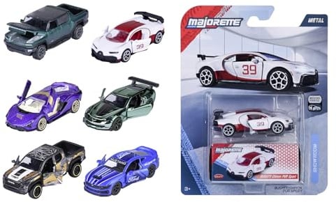 Majorette – Showroom Deluxe Cars 6 Assortiti – Modellini Auto Premium in Metallo Die-Cast, Collezione con Parti Apribili e Dettagli Realistici, 8502001000, dai 3 Anni in su
