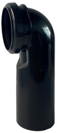 Wall-Mounted Toilet Connector, PVC Regular Drain Elbow Universal WC Waste Pipe Connection Part for Bathroom Toilet Tank