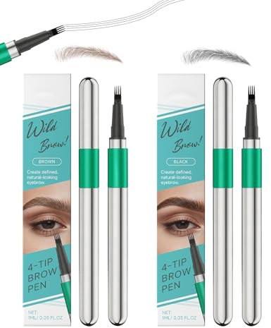 ALONK 2 Stück Augenbrauenstift Härchenzeichnung, Microblading Augenbrauenstift, Eyebrow Pencil