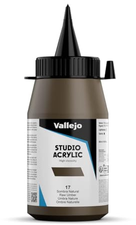 Vallejo : Studio Acrylic Paint : 500ml : Raw Umber (Hue)