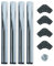 Emuca - Gambe regolabili per tavolo Ø60x710mm, kit di 4 piedi per tavolo in acciaio, altezza regolabile 710-730mm, cromato