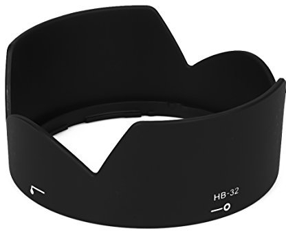 Gegenlichtblende Sonnenblende kompatibel mit Nikon AF-S DX Nikkor 18-70 18-105 18-135 HB-32