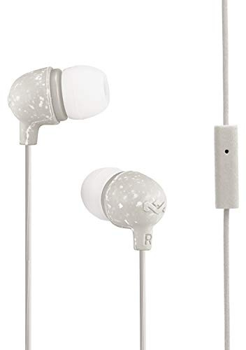 House of Marley Little Bird - In-Ear Kopfhörer, integriertes Mikrofon, Geräuschisolierung, 9mm Treiber, zwei Ohrstöpselgrößen für optimalen Sitz, nachhaltig produzierter Sound - White