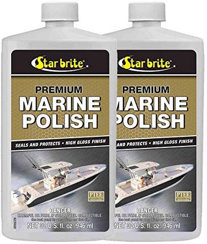 Lot de 2 Premium Marine Vernis W/Ptef en fibre de verre Métal Peinture Starbrite 85732