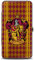 Buckle-Down Scharniertasche – Gryffindor, Wappenstreifen/Diamanten, Rot/Gold, 17,8 x 10,2 cm