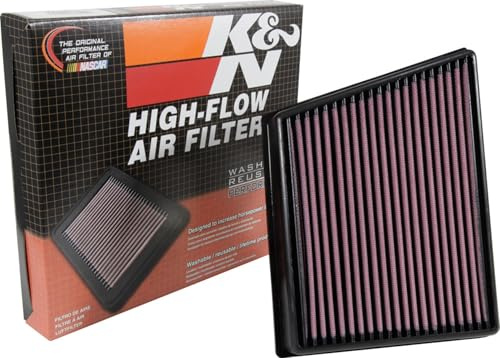 K&N 33-3075 Kfz Tauschluftfilter, Erhöhte Leistung | kompatibel mit Jaguar XE/XF/F-Pace 3.0 2015- (Links) (33-3075)