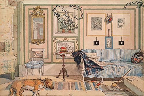 1art1 Carl Larsson XXL Poster Mein Wohlfühl-Zimmer, 1894 Plakat | Bild 120x80 cm