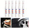 BSGP 6PCS Waterproof Marker Pen Permanent Paint Car Tyre Tire Tread Rubber Universal, White