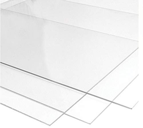RuudraScott A4 Size Clear Acrylic Perspex Sheet/Panel 297mm x 210mm in 2mm 3mm 4mm 5mm 6mm 8mm 10mm (4mm)