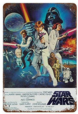GDRAY Star Wars Vintage Retro Blechschild Metallschild Kunst Stil Poster Home Bar Pub Wanddekoration ?ffentliches Schild 20,3 x 30,5 cm