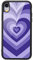 MAYCARI for iPhone X/iPhone Xs Case Aesthetic Purple Love Pattern Design Hard Back Case with Soft TPU Bumper for Girls Children Women Protective Phone Case for iPhone X/iPhone Xs