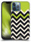 Head Case Designs Lime Green Colour Block Chevron Hard Back Case Compatible With Apple iPhone 13 Pro Max