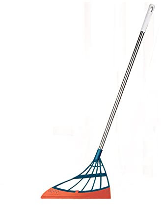 MiSMiAO Magischer Besen für Parkett, Steinböden und Fenster 90cm Lang Gummi Besen 2-in-1-Boden-Staubbesen schaumstoffbesen Zauberbesen für Haustier und Menschenhaar (L: 90cm)