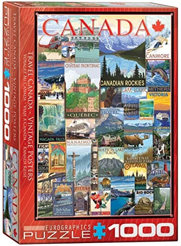 Vintage Werbeposter Kanada - 1000 Teile Puzzle Format 68x48 cm