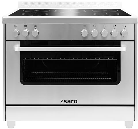 SARO Cuisinière à induction + four électrique TS95IND61X Argenté