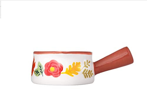ZQDMYT Milk Frothing Pitcher Mini Ceramic Milk Frothing Pitcher With Handle Coffee Milk Creamer Pitcher Heat-resistant Hand-painted Milk Jug Cup Handy (Size : S5)