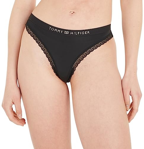 Tommy Hilfiger Women’s Thong, Black (Black), S