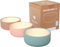 ana baby Paquete de 3 cuencos de silicona en colores pastel, silicona de grado alimenticio y sin BPA, perfectos para destete, lavavajillas y microondas