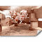 murando Fototapete Premium-Vlies 3d Effekt 100x70cm Foto Tapete Schlafzimmer Wohnzimmer Vliestapete XXL Motivtapeten Bildtapete 3d Effekt Wand Dekoration Flur optische Illusion Blumen Orchidee