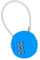 Cadenas Code, Cadenas avec Combinaison à 3 Chiffres Réinitialisables, Serrure à Combinaison Petit Cadenas à Code Cable pour Valise Sac de Voyage Casier (Bleu)