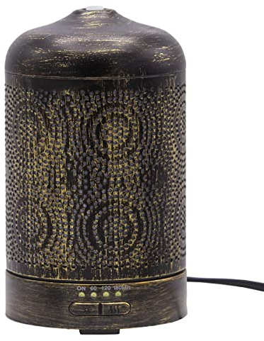 Candle-Brothers elektrischer Aroma Diffusor für ätherische Öle | Luftbefeuchter Für Zuhause | Aroma Diffuser Marrakesch | 100ml Wassertank | Aromatherapie für Yoga