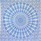 MOMOMUS Wandteppich Mandala - Indische Wandkunst - Wandteppich Aesthetic, Wandtuch Boho oder Wandbehang aus Stoff - Weiß und Blau, 210x230 cm