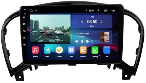 SAFWEL Pro 5G HIFI QLED Auto Android 11 Radio Lettore Video Multimediale Adatto for Nissan Juke YF15 2010-2014 2 Din Carplay GPS Unità di Testa (Size : L6X(2-64GB)-0)