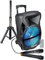Enceinte amplifiée Karma PSB12 600W PMPO, Mobile sur batterie, LED, 1 micro VHF, 1 filaire, USB SD Bluetooth, TWS, Support Pied