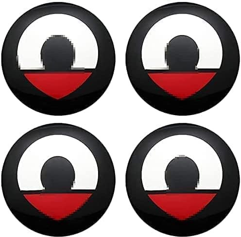 4 Stück Auto Rad Nabenkappen für Smart Fortwo Forfour 450 451 454 453 60mm, Radmittenabdeckung Zierleisten Wasserdicht Radnabendeckel Stark und Robust Nabenkappe für Auto