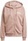 adidas Damen Essentials LINEAR Full Zip French Terry Hoodie, warm Clay/White, S