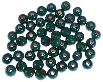 KONTONTY 200stücke Runde Holzperlen Für Diy Accessoires Handwerk Zubehör Langlebig Und Robust