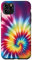iPhone 11 Pro Max Rainbow Tie Dye Design, Colorful Tie Dye Color Popsocket Case
