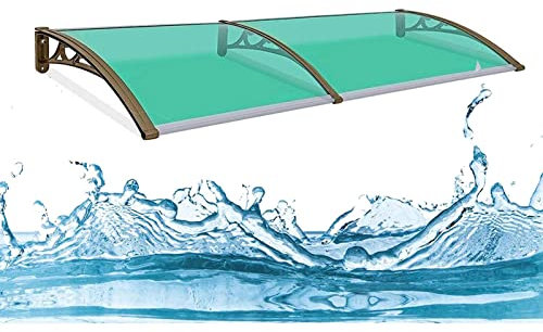 Türvordach, wasserdicht, für den Außenbereich, Markisenschutz, Veranda, Terrasse, Fensterdach, Regenschutz, Starke Tragfähigkeit, Lärm- und Schalldämmung, Halterung aus Aluminiumlegierung + Polyc