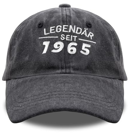 Belillpipi Geschenke für Männer zum 60, Geschenk zum 60. Geburtstage, Geschenkideen zum 60 Geburtstag, 60 Geburtstag Cap, Caps zum 60, Legendär Seit 1965 Cap, Geburtstagsgeschenk für Männer 60