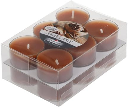 Wiedemann Duftteelichter im 12er Pack Sugar & Spice 18/38 mm ca. 4 h