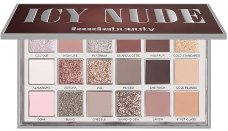 Huda - Huda Limited Edition Icy Nude Eyeshadow Palette - 18 Tone