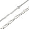 Halskette Damen Silberkette 925 - Verstellbar - Sterling Silber ohne Anhänger - Kette mit Panzerkette , Lange Plattenkette , Sterling Silver Chain , Echte Silberketten , Feine Gliederkette (55)