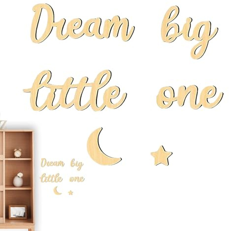 Holzbuchstaben für Wanddekoration, Holzbuchstaben Wanddekoration - Modernes Big Dream Wall Zeichen für Kinderzimmer | Home Gallery Art, Safe Baby Room Dekoration für Thanksgiving, Ostern, Geburtstagsf
