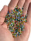 Ghiaia Decorativa per Marimo, Quarzo Ceramizzato Colorato per Vasi, Acquari e Terrari - Inerte, Non Tossico, (Arlecchino, Bianco, Blu, Nero, Rosa, Verde, Viola, Rosso, Giallo) (Arlecchino, 1 kg)