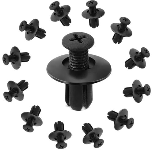 100stück Befestigungsclips Auto, 6 Mm, Universal Befestigungsclips Für Auto Reparatur Und Wartung, Hochwertige Spreiznieten Für Motorrad Befestigung, Innenraum Und Außenbereich Kunststoff-Clips Nieten