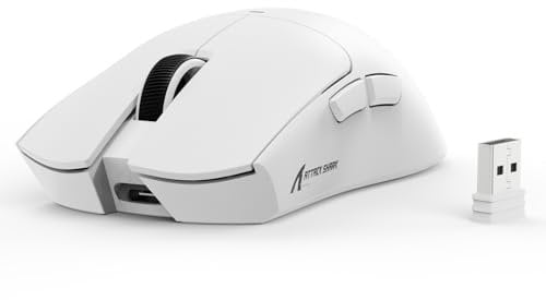 ATTACK SHARK X11 SE Wireless Gaming Mouse, PixArt PAW3311 Gaming Sensor, BT/2.4G Wireless/Wired, 22000 DPI, 65 Hours Battery, Office Mice Gamer Mice for Win11/Xbox/PS/Mac (White)