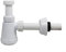 CWOQOCW Siphon flexible pour lavabo de salle de bain G1-1/4 Siphon réglable pour lavabo avec ouverture de nettoyage