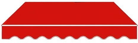 GENTERUN Awning Valance Replacement, 2m/3m/4m/5m/6m Heavy Duty Fabric Strips, Wavy Valance For Patio Balcony Awning Replacement(B,2 * 1.5m)